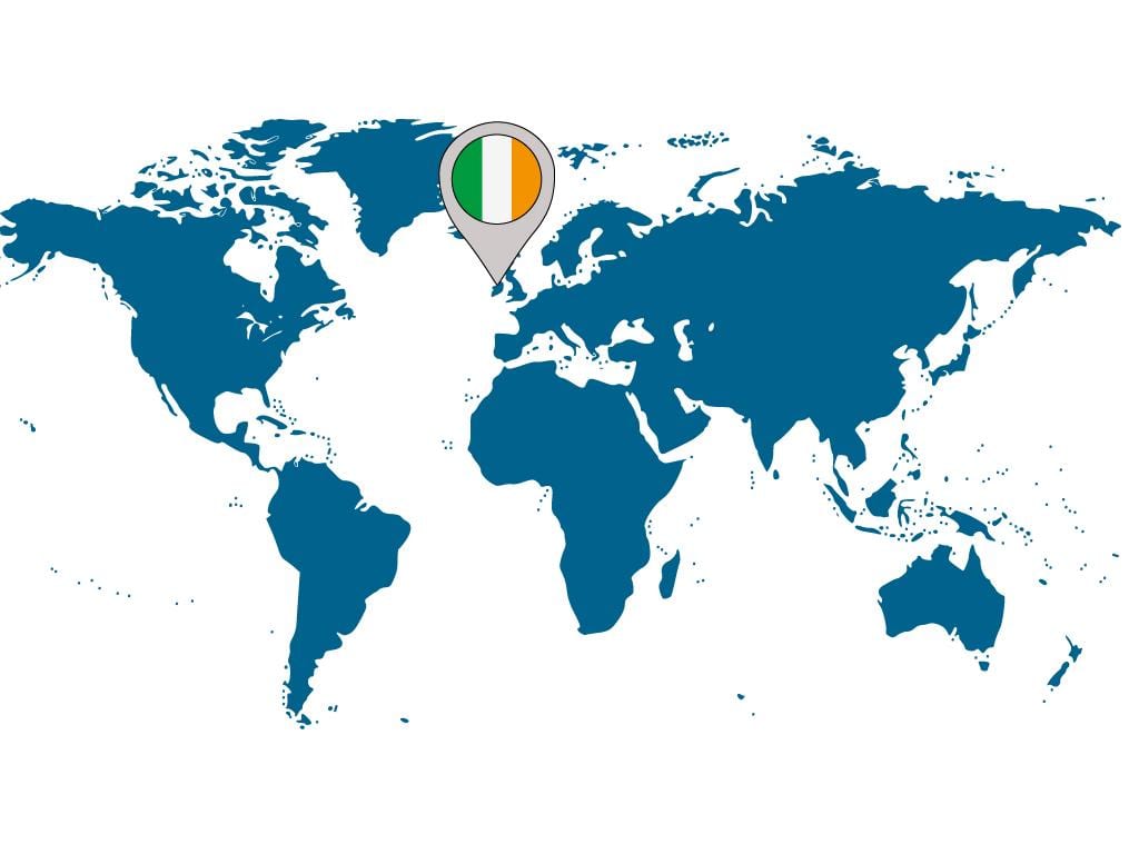 ireland ' ਤੇ ਨਕਸ਼ਾ ਦੇ ਸੰਸਾਰ