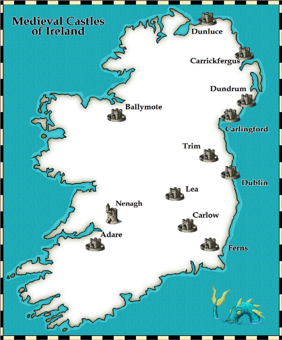 ਨਕਸ਼ਾ ਦੇ ਕਿਲੇ ਵਿੱਚ ireland