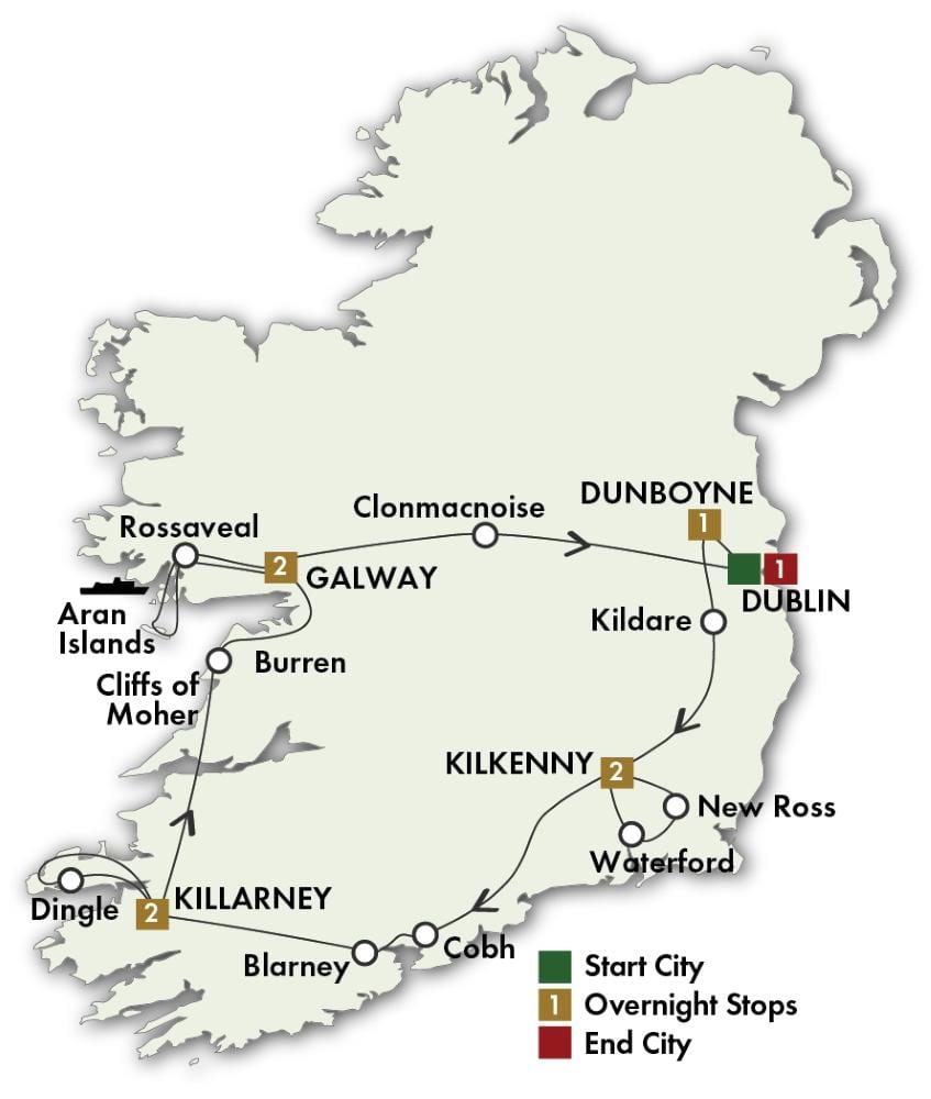 ਨਕਸ਼ਾ 0f ireland