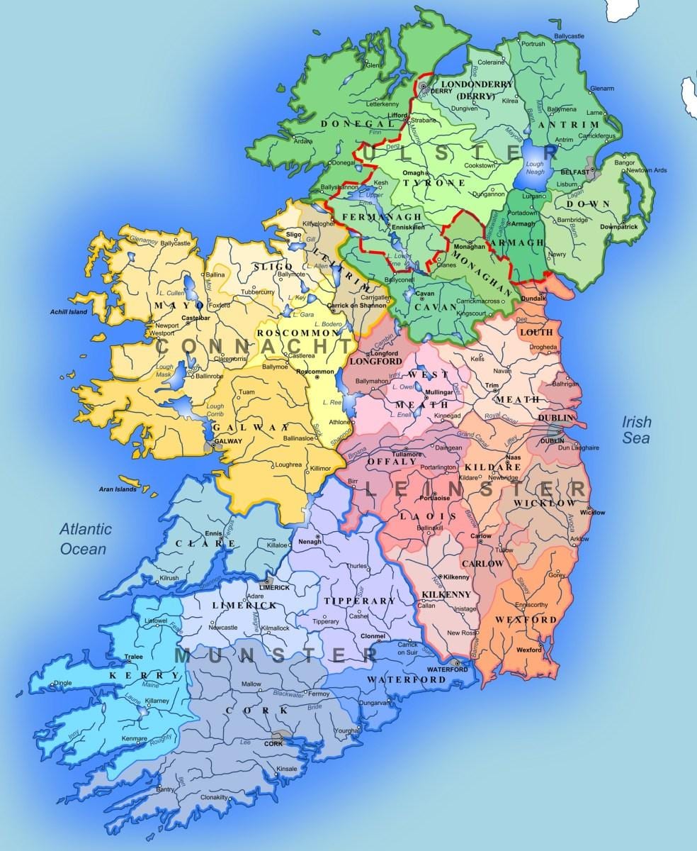 ਨਕਸ਼ਾ ਦੇ ਦਰਿਆ ireland ਦਾ ਨਕਸ਼ਾ ਲਈ ਬੱਚੇ ਨੂੰ