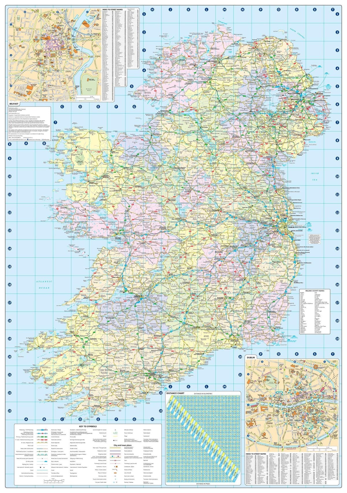 ਨਕਸ਼ਾ ਦੀ ਦੂਰੀ ਨਕਸ਼ਾ ireland