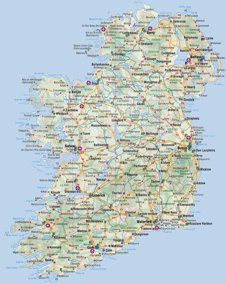 ਨਕਸ਼ਾ ਨਕਸ਼ਾ ਦੇ ireland ਕਿਤਾਬ