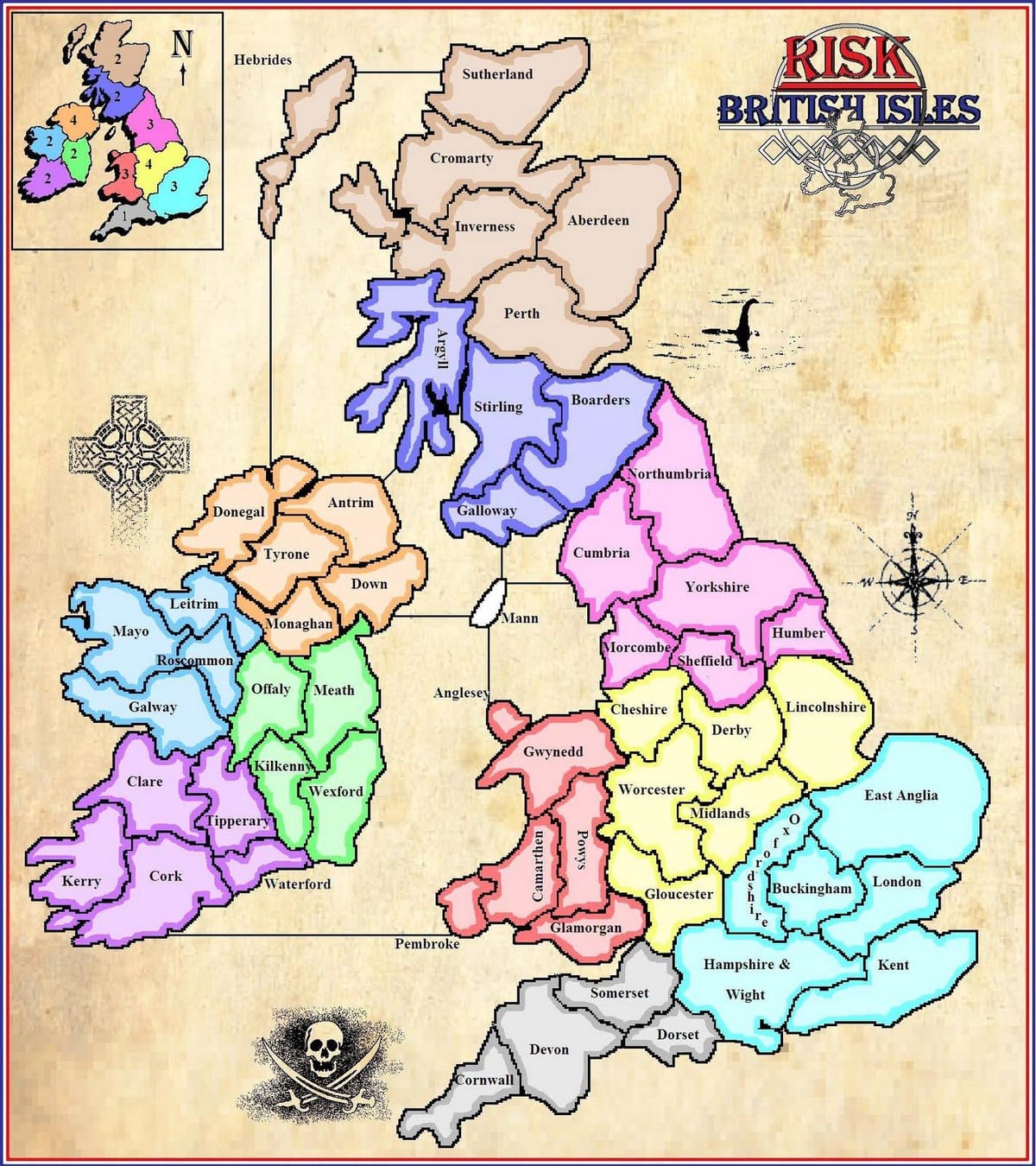 ਨਕਸ਼ਾ ਨਕਸ਼ਾ ਦੇ ireland ਦੇ ਖੇਡ
