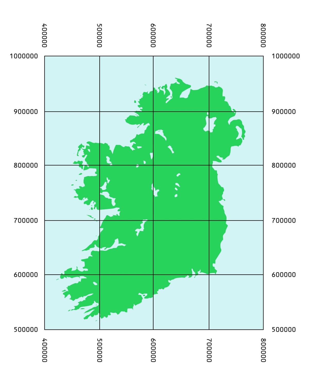 ਨਕਸ਼ਾ ਦੇ ਧੁਰੇ ireland