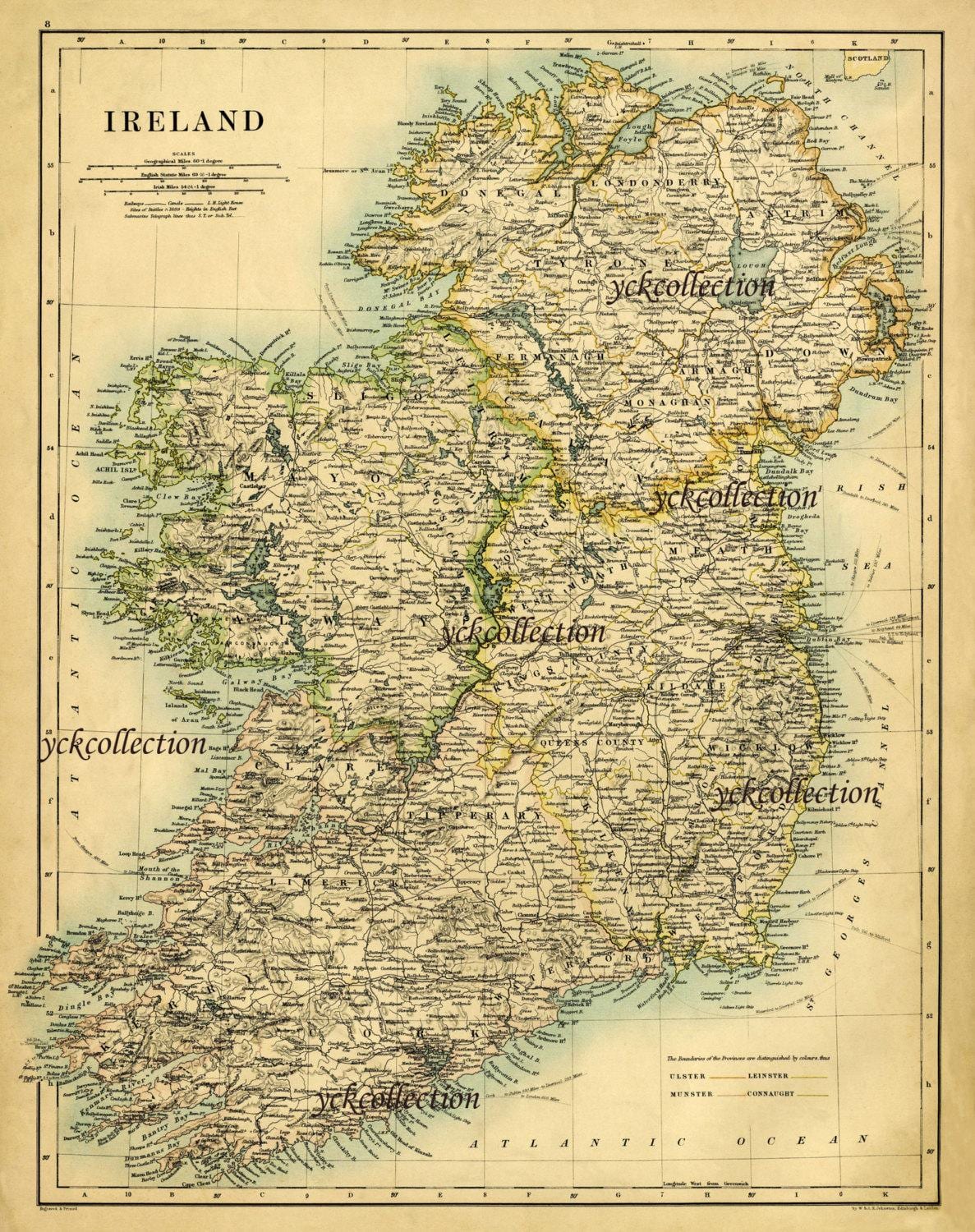 antique ਦਾ ਨਕਸ਼ਾ ireland