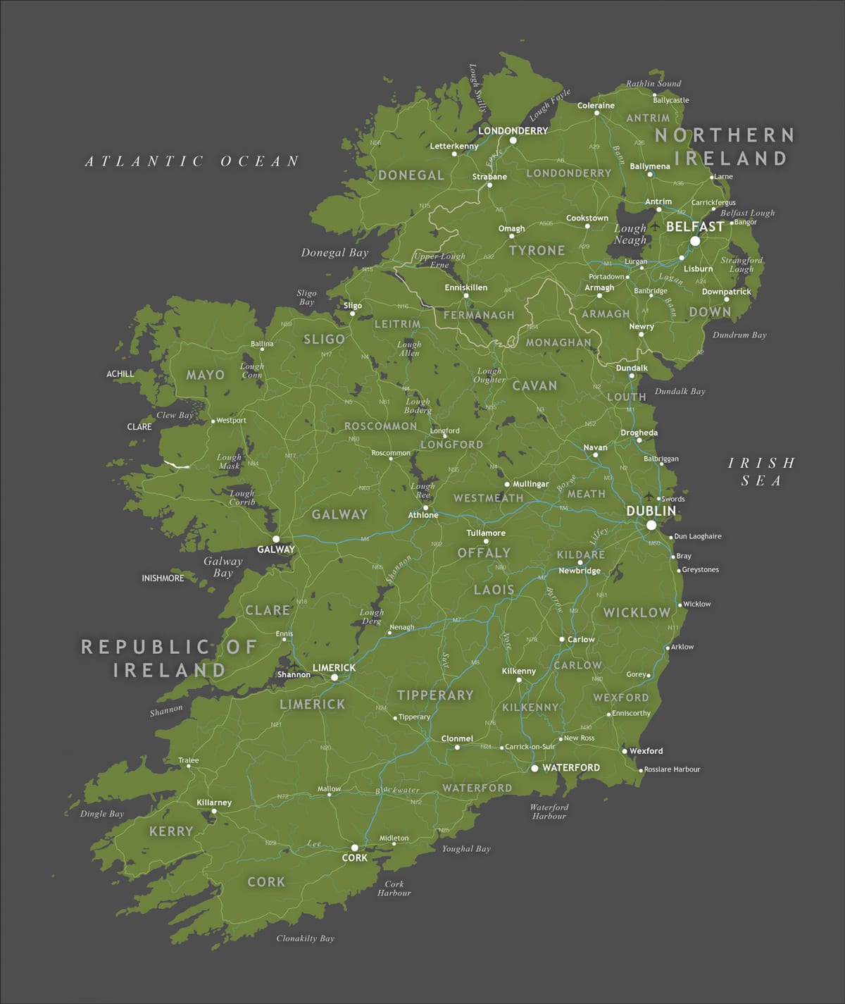 ਪ੍ਰਤਿਨਿਧੀ ireland ਦਾ ਨਕਸ਼ਾ