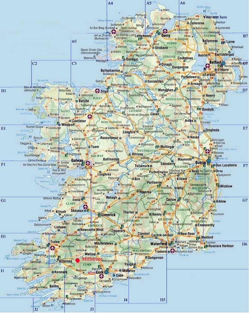 ਨਕਸ਼ਾ ਦੇ a4 ਦਾ ਨਕਸ਼ਾ ireland