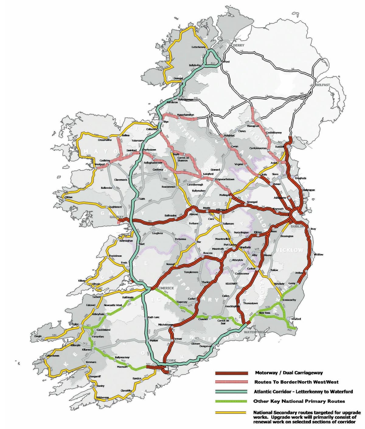 aa ਰਸਤਾ ਨਿਯੋਜਕ ireland ਨਕਸ਼ਾ