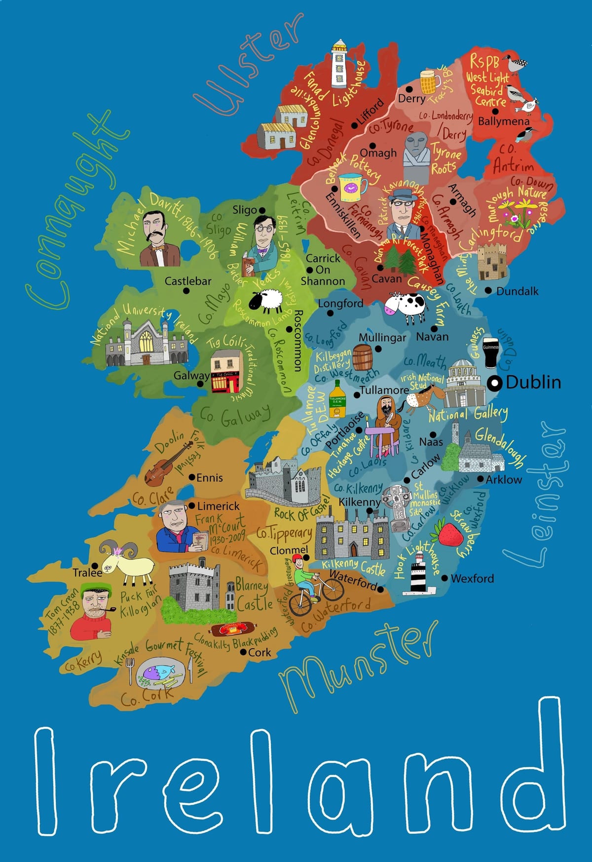 ਨਕਸ਼ਾ ireland ਦੇ ਬੱਚੇ ਲਈ