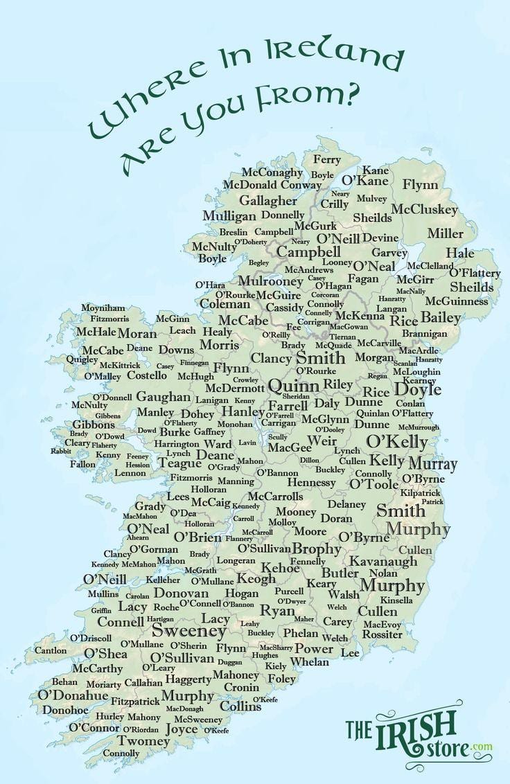 ireland ਨਾਮ ਦਾ ਨਕਸ਼ਾ