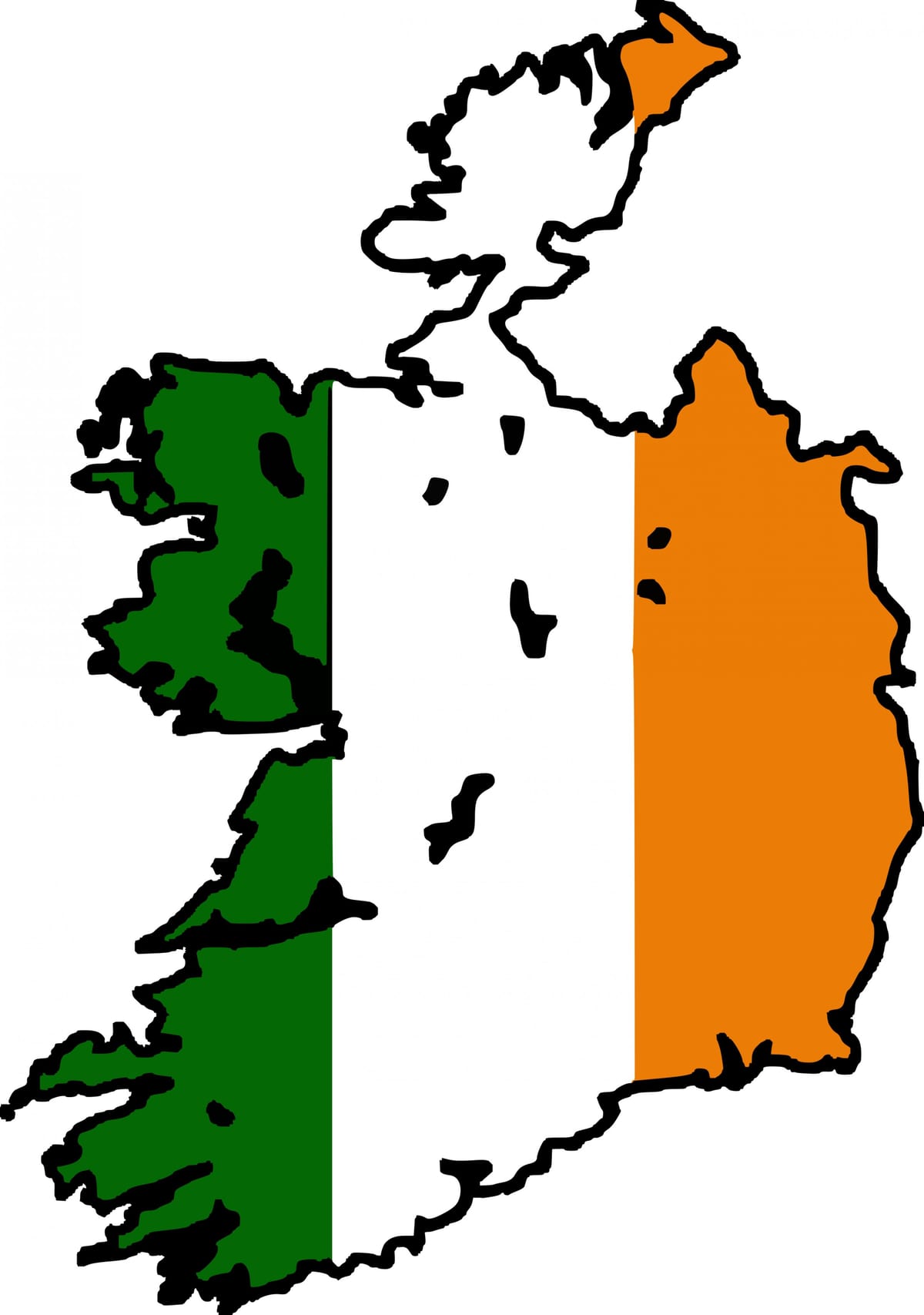 ਨਕਸ਼ਾ ireland ਦਾ ਝੰਡਾ