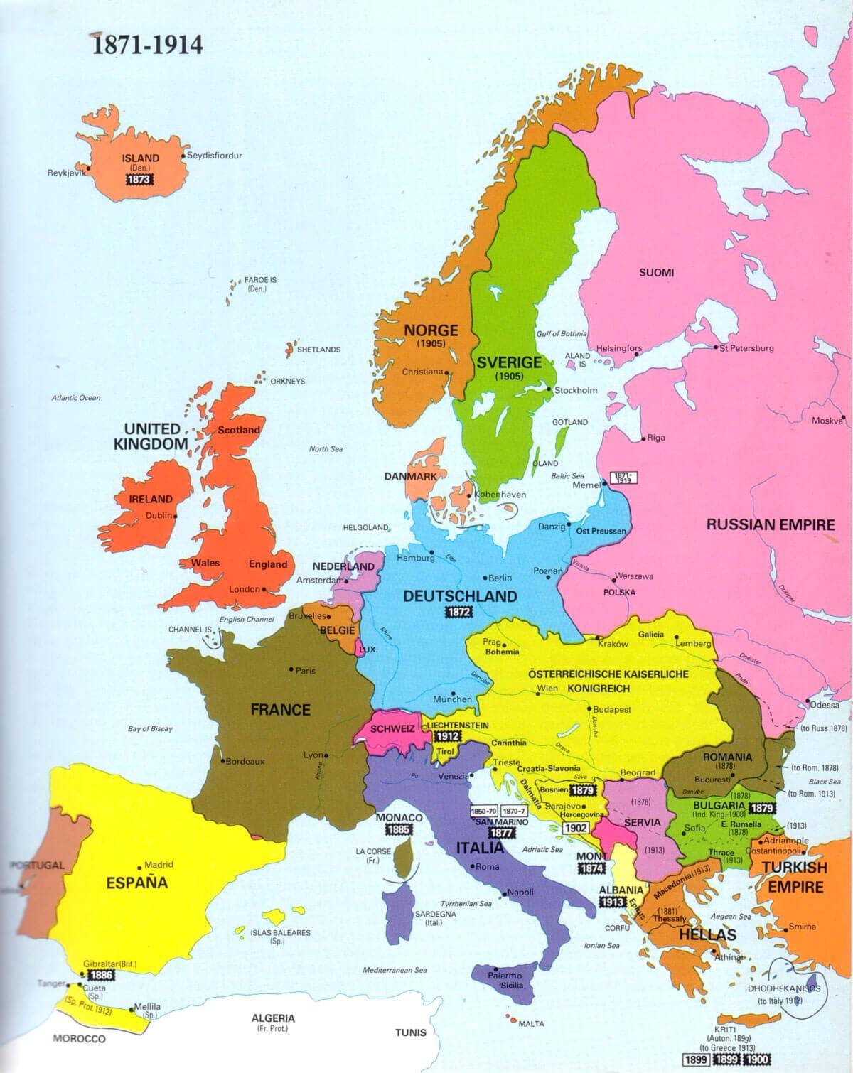 ਨਕਸ਼ਾ ਦੇ ireland ਅਤੇ ਯੂਰਪ