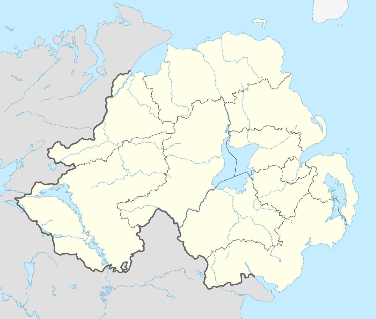 ਨਕਸ਼ਾ ਦੇ northern ireland ਬੀਚ