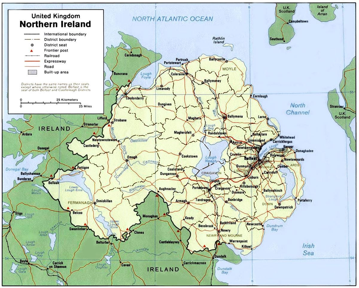 ਨਕਸ਼ਾ ਦੇ ਐਨ ireland
