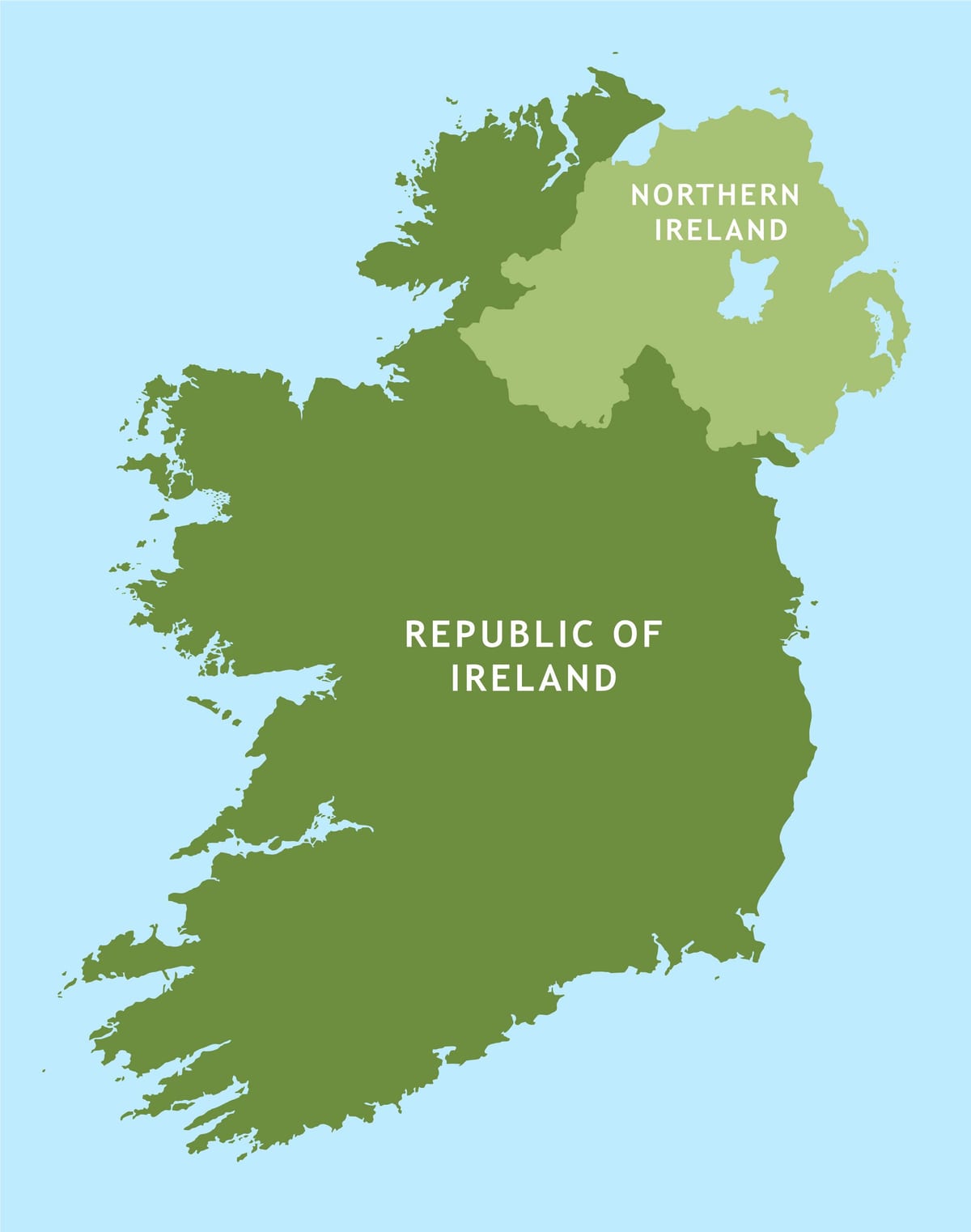 ਸੜਕ ਦਾ ਨਕਸ਼ਾ ਦੇ ਗਣਰਾਜ, ireland