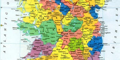 ਵੱਡੀ ਕੰਧ ਦਾ ਨਕਸ਼ਾ ireland