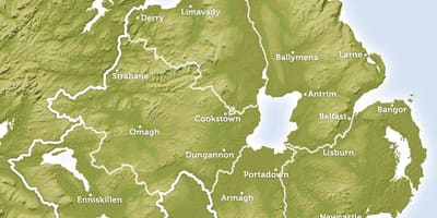 ਨਕਸ਼ਾ ਦੇ ਦਰਿਆ ਵਿਚ northern ireland