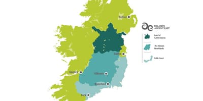 ਨਕਸ਼ਾ ਨਕਸ਼ਾ ਦੇ ireland ਦੇ ਪੂਰਬੀ ਤੱਟ'