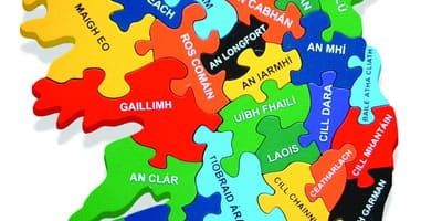 ਨਕਸ਼ਾ ਨਕਸ਼ਾ ਦੇ ireland ਦੇ ਤੌਰ ਤੇ gaeilge