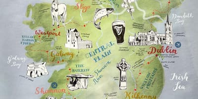 ਨਕਸ਼ਾ ਨਕਸ਼ਾ ਦੇ ireland ਦੇ ਪੋਸਟਰ