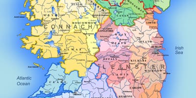 Ireland ਨਕਸ਼ਾ ਦੇ ਯਾਤਰੀ ਆਕਰਸ਼ਣ