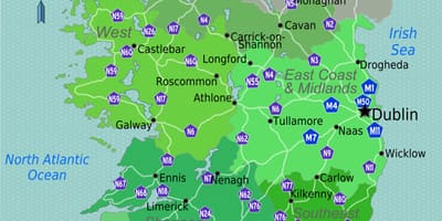 ਨਕਸ਼ਾ ਦੇ ਰੰਗੀਨ ਨਕਸ਼ੇ ਦੇ ireland