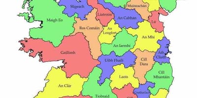ਨਕਸ਼ਾ ireland ਦੇ ਨਾਲ ਕਾ ਨਾਮ