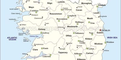 ਨਕਸ਼ਾ ਦੇ ਸਿਆਸੀ ਨਕਸ਼ੇ ਦੇ ireland