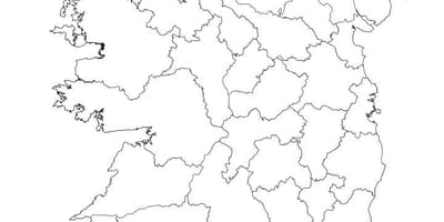Ireland ਨਕਸ਼ਾ ਰੇਖਾ