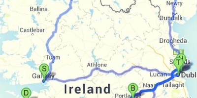 ਸਥਾਨ ਦਾ ਦੌਰਾ ਕਰਨ ਲਈ ireland ਨਕਸ਼ਾ