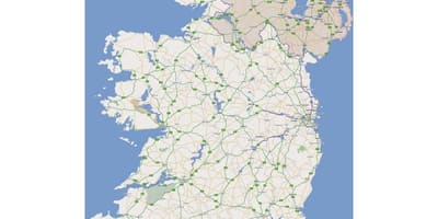 ਵਧੀਆ ਸੜਕ ਦਾ ਨਕਸ਼ਾ ਦੇ ireland