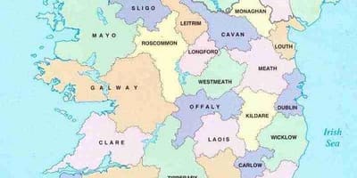 ਨਕਸ਼ਾ ਦੇ ireland b&b