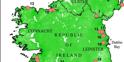 ਨਕਸ਼ਾ ਦੇ lakes ਦੇ ireland